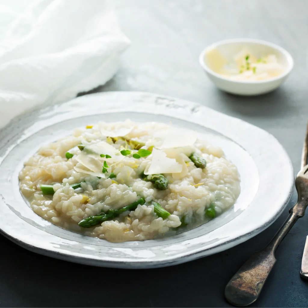 Risotto de Espárragos y Parmesano